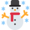 Snowman emoji on Twitter